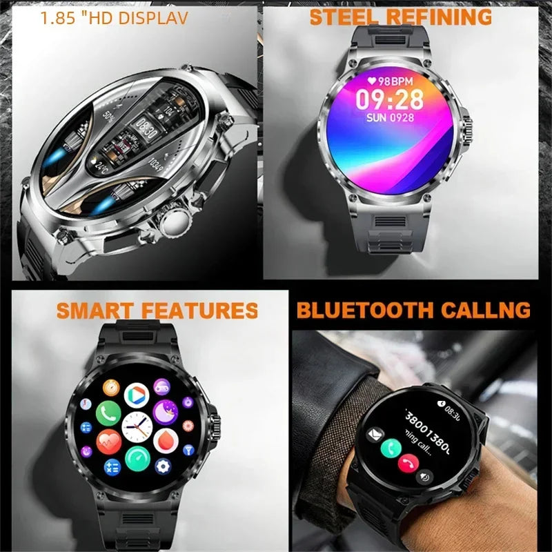 GPS Smart Watch for Men - 1.85" Ultra HD AMOLED