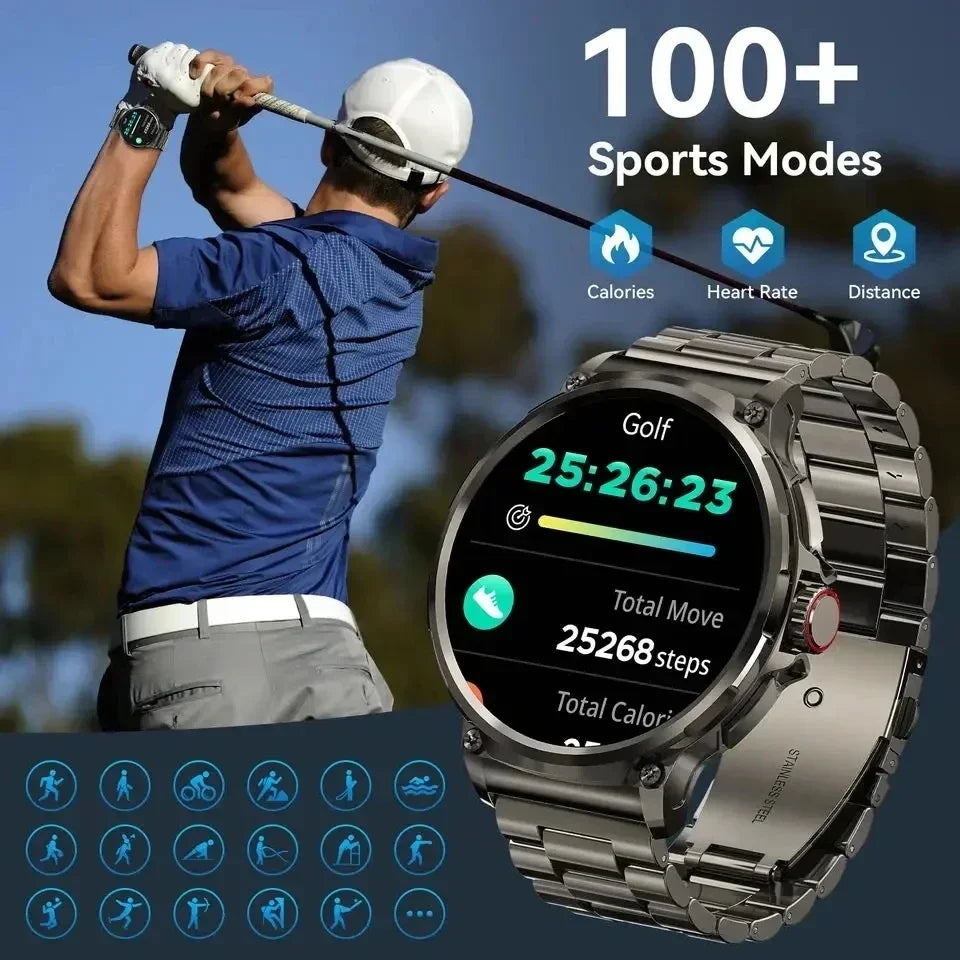 GPS Smart Watch for Men - 1.85" Ultra HD AMOLED