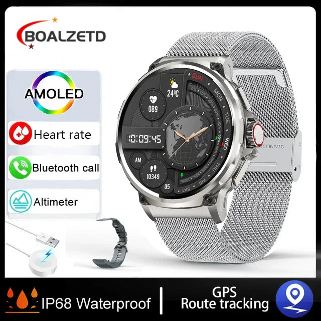 GPS Smart Watch for Men - 1.85" Ultra HD AMOLED